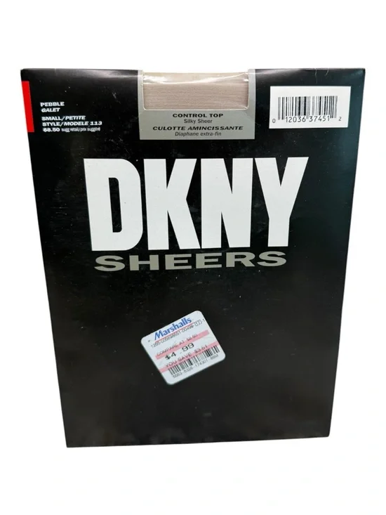 1997 DKNY  Sheers Silky Sheer Control Top Pantyhose Style 113 Size Small Pebble