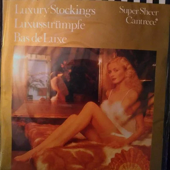 NEW Vintage Wolford CANTRECE Stockings, Gray S