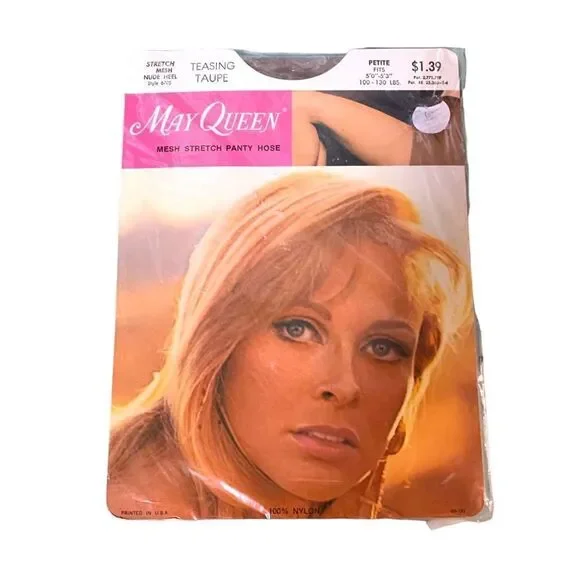 Vintage May Queen Taupe Pantyhose