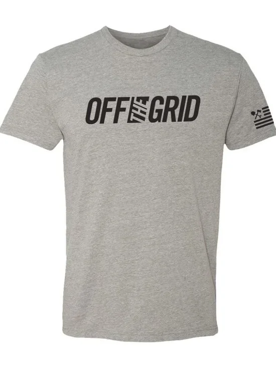 Off The Grid Surplus Off The Grid Solid Logo S/S Tee Shirt - Deep Heather