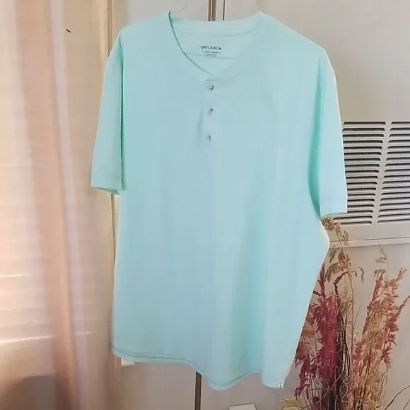Untuckit Mint Green Men's Shirt Size XXXL