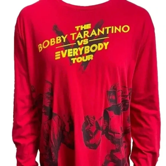 RARE Logic Bobby Tarantino Vs Everybody Tour Red Long Sleeve Tee.‎