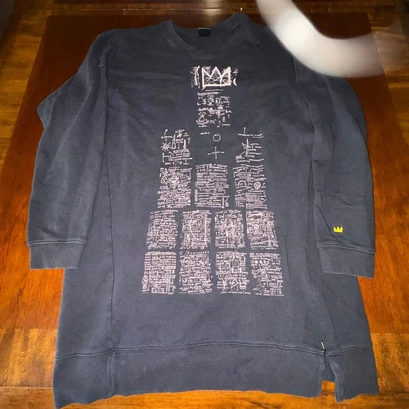 Basquiat SPRZ NY Crewneck‎ Sweatshirt Large Black Art Streetwear