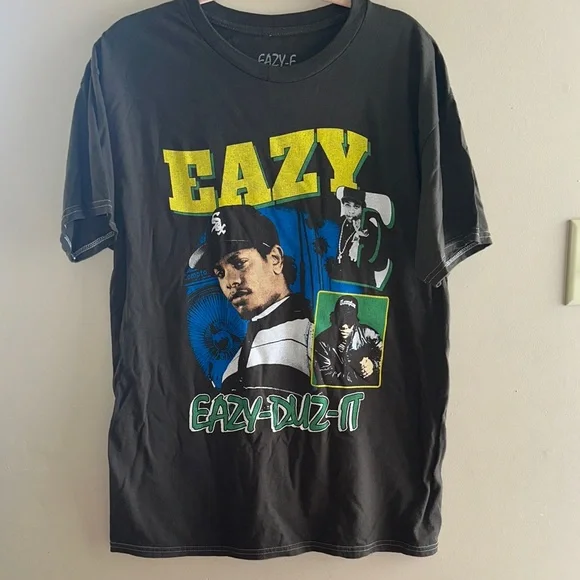 Eazy-E Graphic Oversized Short Sleeved Tee Shirt | Large‎