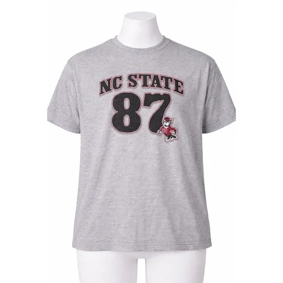 Champion NC State Wolfpack 87‎ Graphic T-Shirt Mens XL Heather Gray NCAA Tuffy