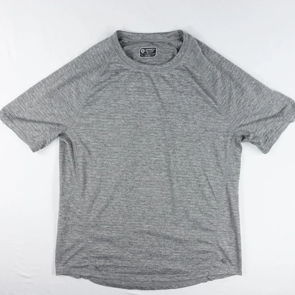 Mondetta T-Shirt Mens‎ Medium Raglan Sleeve Performance Activewear Gray