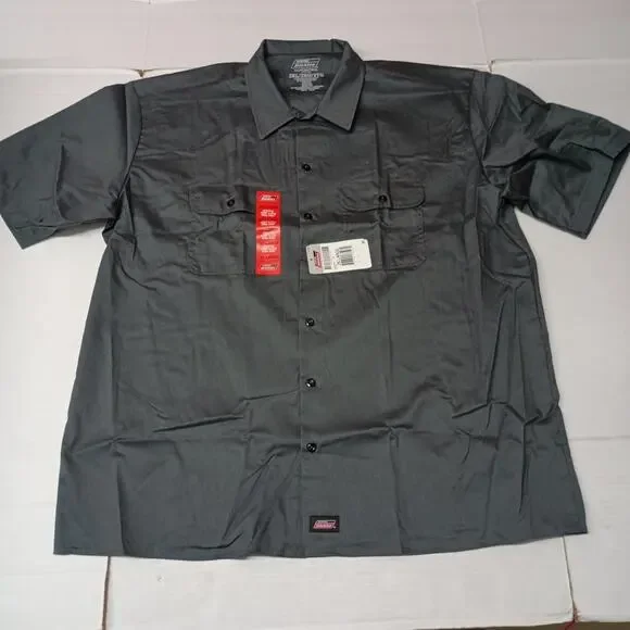 Dickies‎ Essential Work Shirt Mens Size 2XL Gray Temp Control