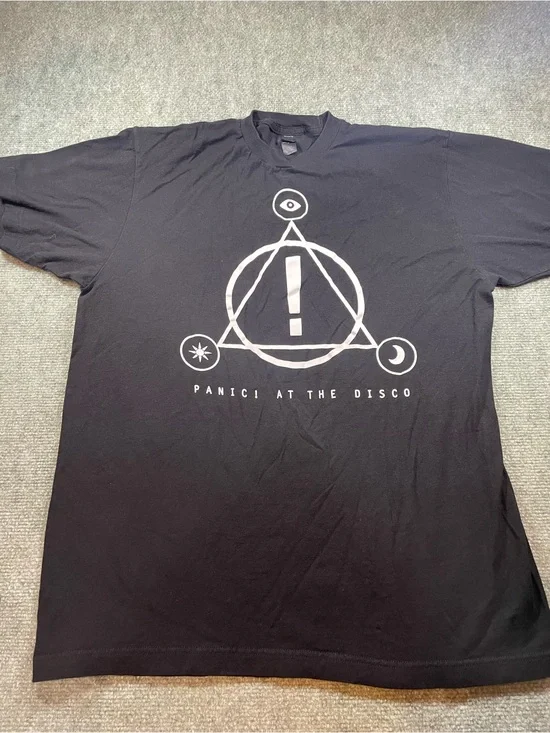 Tultex Black Panic! At The Disco Graphic Tee