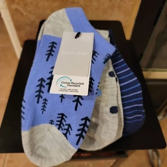 West Loop Womens Socks Set of 3 Size 4-10