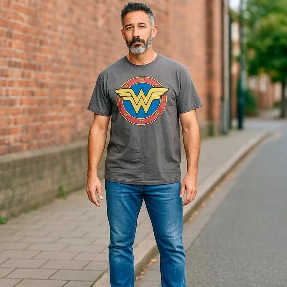 Wonder Woman‎ Graphic T-Shirt Superhero Logo Tee Menswear