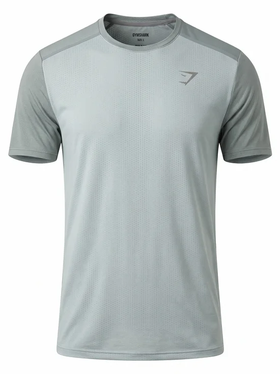 Gymshark Men’s Grey Performance Short Sleeve Tee