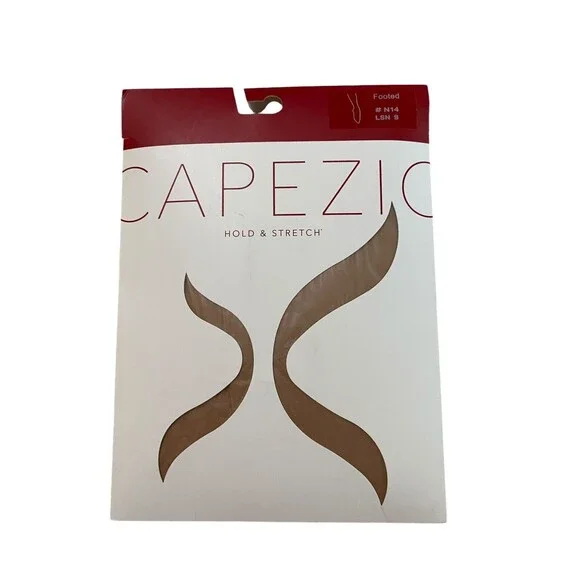 Capezio Hold & Stretch Footed Dance Tights Tan Size S NWT Style 1914