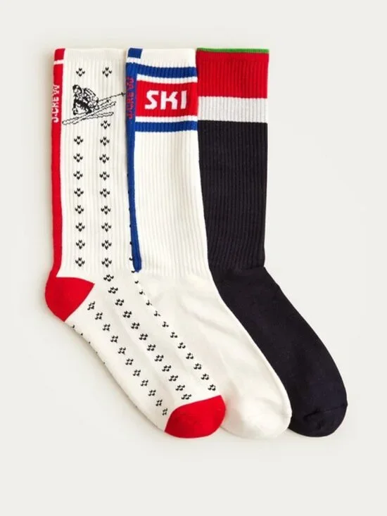 U.S. Ski & Snowboard by J.Crew cotton socks three-pack