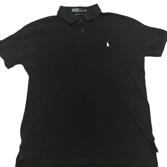 Polo Ralph Lauren Men’s Polo Shirt XL Custom Fit‎ Black Short Sleeve