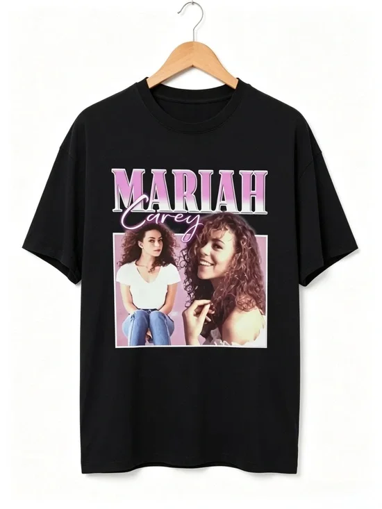 Mariah Carey Retro Pop Music Graphic Womens Mens T-shirt Unisex