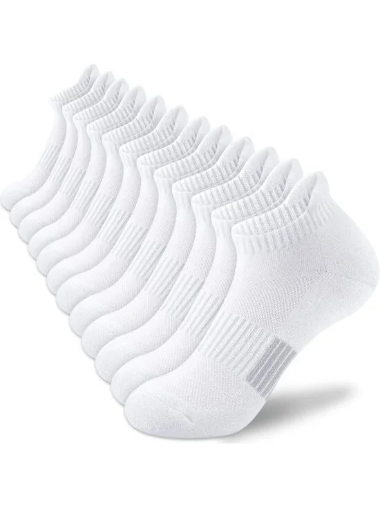 Comfort Cushioned Ankle Socks for Women - Athletic Running, 3/5/6 Pairs