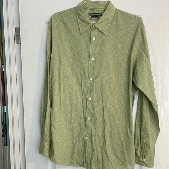 Claiborne by John Bartlett Olive Button-Down Shirt
