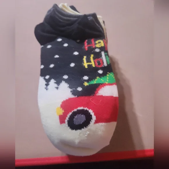 10 Pairs Womens NEW Christmas Socks  Womens Stocking Stuffer No Shows‎ A15