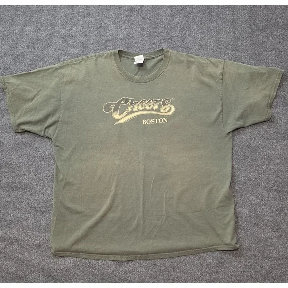 Cheers Boston Normisms T Shirt Mens 2XL Green TV‎ Show Graphic Tee