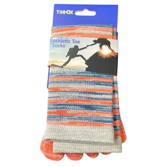 Tikmox NWT Athletic Toe Orange Women Socks