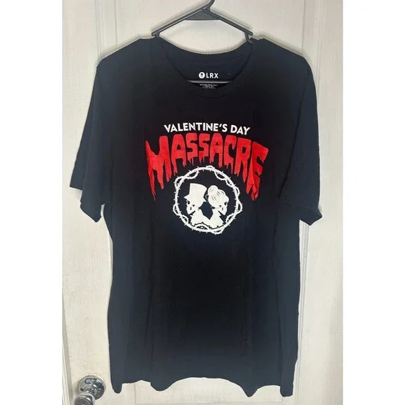 Valentine's Day Massacre Black T-Shirt Size‎ XL