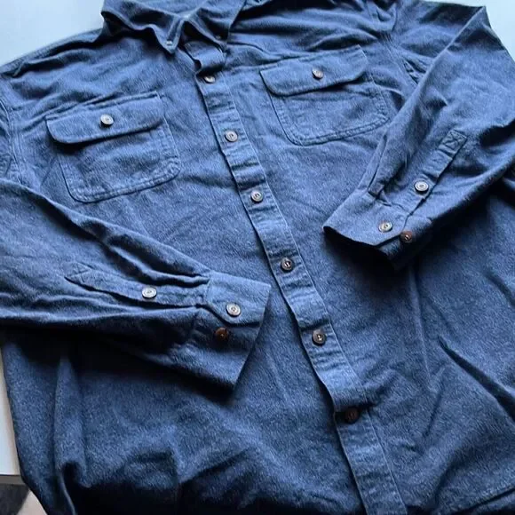 Duluth Trading Co. Button Down Cotton Flannel Sz. XL