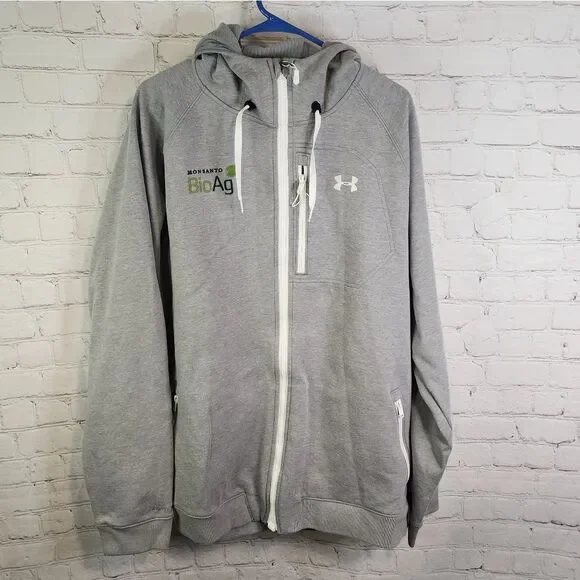 Under Armour Men's Gray Full-Zip Hoodie Jacket