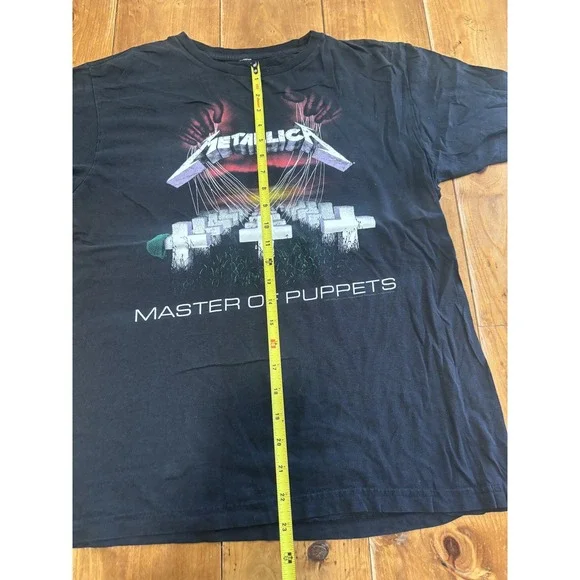 Vintage 2007 Metallica Master of Puppets Band T-Shirt Men's Black Medium