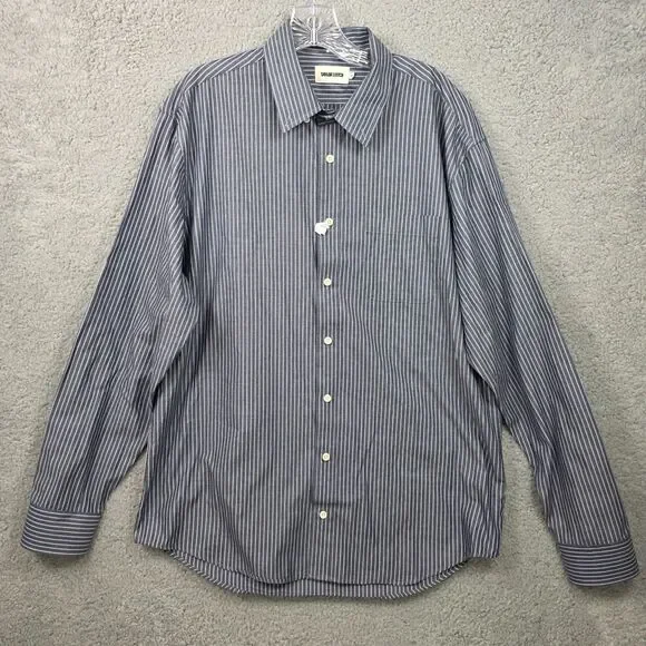 Taylor Stitch The Jack Shirt color Rinsed Indigo Size 44 (XL) 100% Cotton