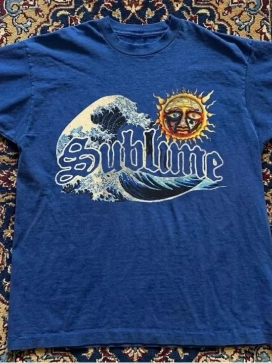 Gildan Royal Sublime Wave & Sun Graphic T-shirt