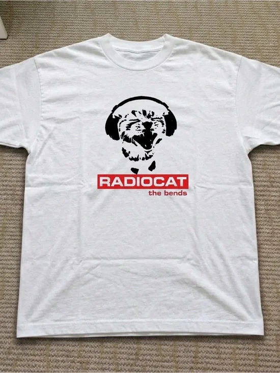 Gildan White Funny Cat Graphic Tee