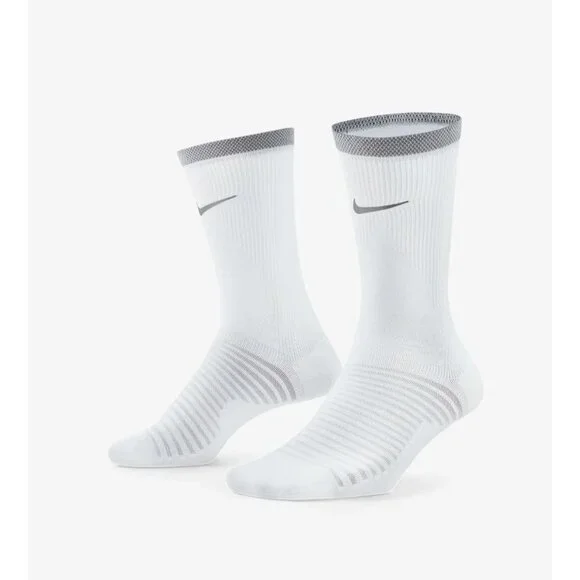NWT Nike Unisex Spark Dri-FIT Running Crew Socks White Size Small (DA3584-100)