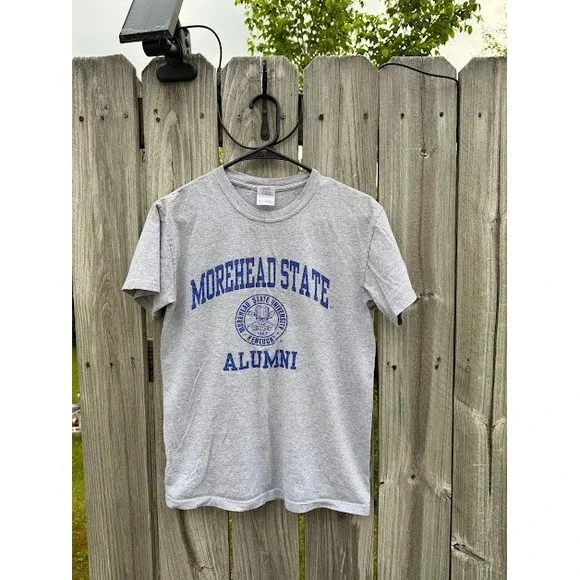Gildan Morehead State University Alumni‎ T-Shirt Gray Blue Mens Small MSU KY