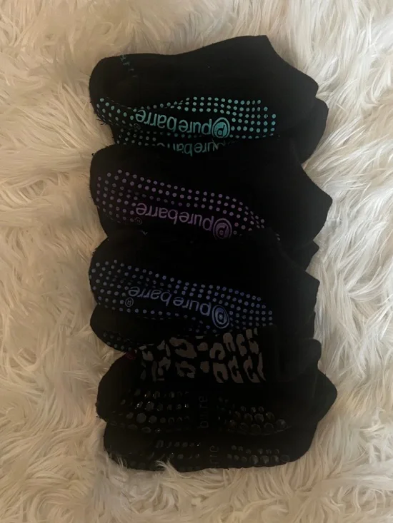 Pure Barre Grippy Socks 4 Pairs