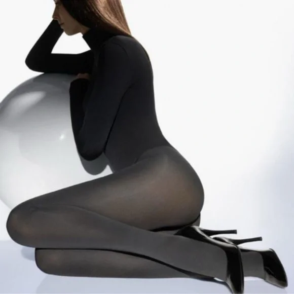 WOLFORD MAT OPAQUE 80 TIGHTS BLACK SIZE SMALL NWOT