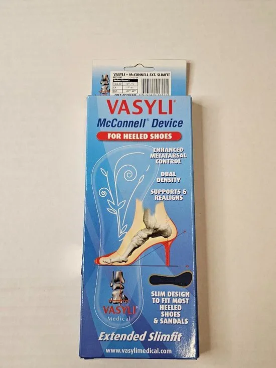 Vasyli Slimfit Shoe Inserts for Heeled Shoes, Size M (81/2-10) Woman's, NWOT