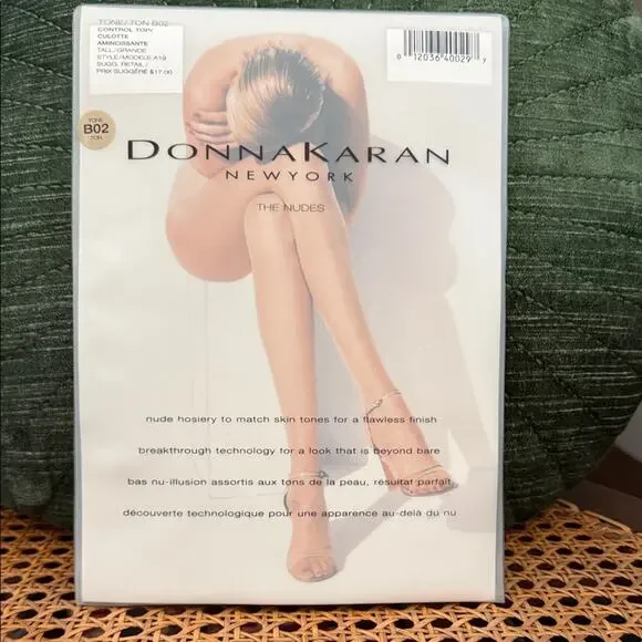 NIP Vintage Donna Karan B02 Control Top Panty Hose