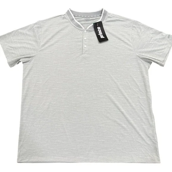 Prince‎ Slub Tapered Collar Polo Men's XXL