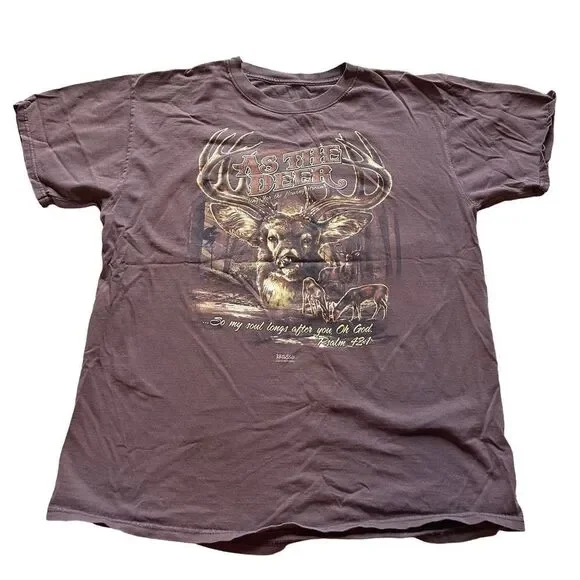 Deer Hunting Religious Psalms T-shirt