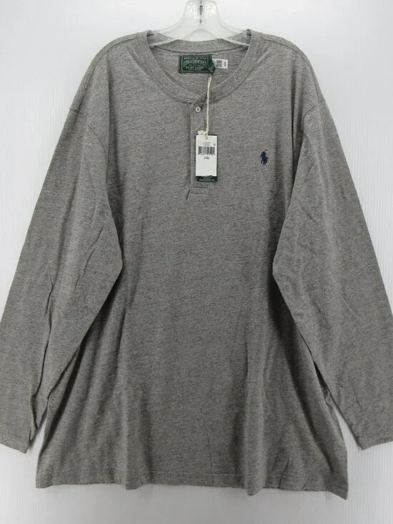 Polo Country Ralph Lauren Shirt 2XB Big Henley Pullover Pony Preppy