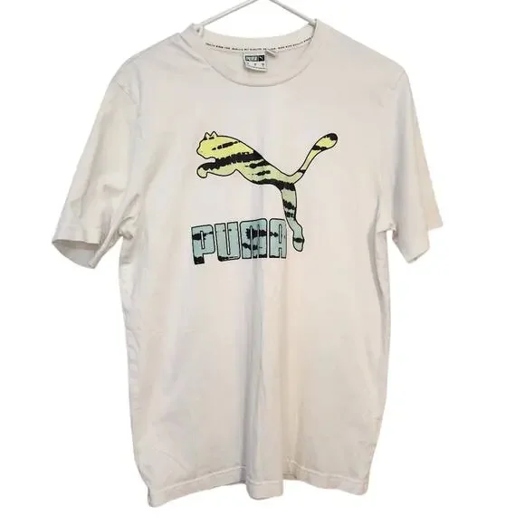 Puma Tie Dye Logo Shirt Mens Small
