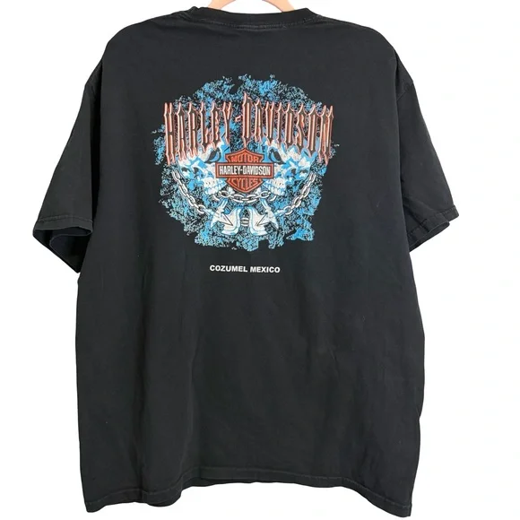 Harley Davidson Cozumel, Mexico black t-shirt XL‎
