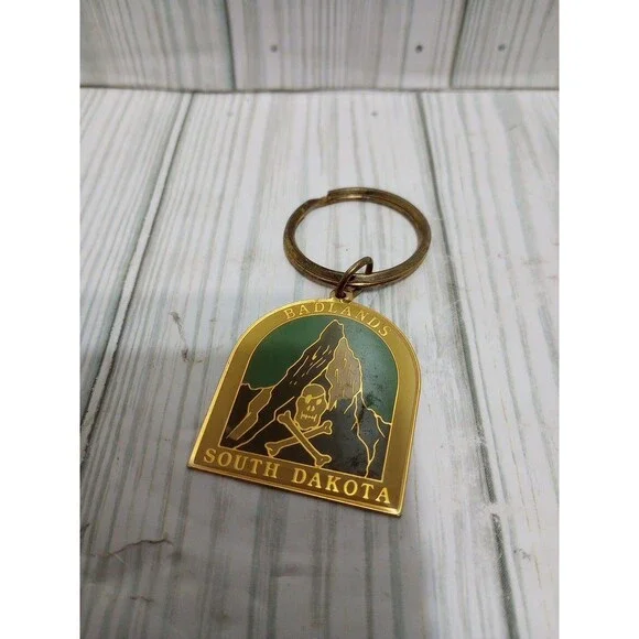 Badlands South Dakota Keychain Vintage