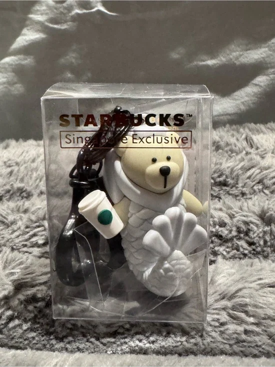 Starbucks Merlion Bearista Keychain - Singapore Exclusive