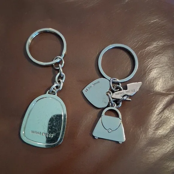 Vtg Y2K Nine West Bag Charm Keychain Lot Of 2 CUTE Mall Brand Department...