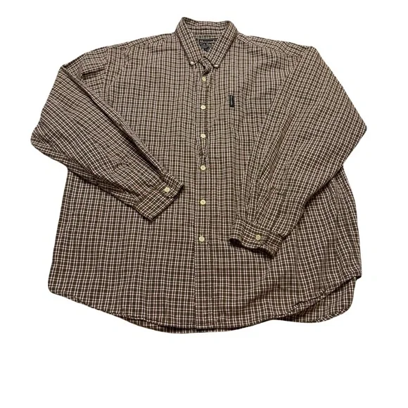 🪵✨ Abercrombie & Fitch Vintage Plaid Button Down Shirt XL Cotton ✨🪵‎