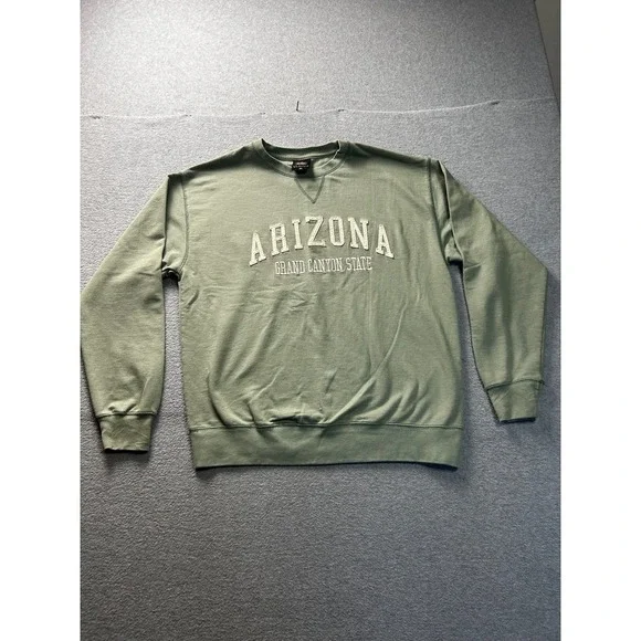Prairie Mountain Arizona Sweatshirt Mens XL Green‎ Crewneck Pullover
