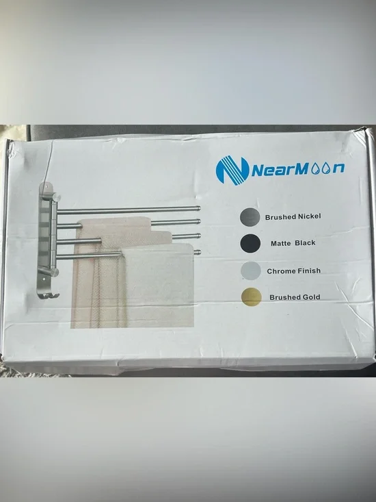 NearMoon Triple Towel Bar - Chrome Finish