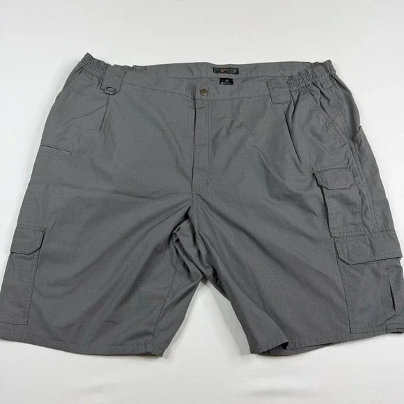 5.11 Tactical Cargo Shorts Mens 50 Gray Ripstop Multi-Pocket Utility Hiking