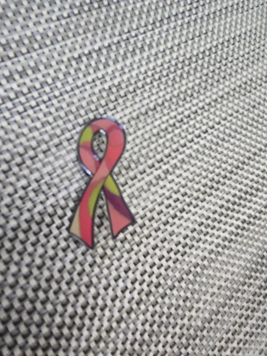 Pink Awareness Ribbon Enamel Pin - Women Accessories